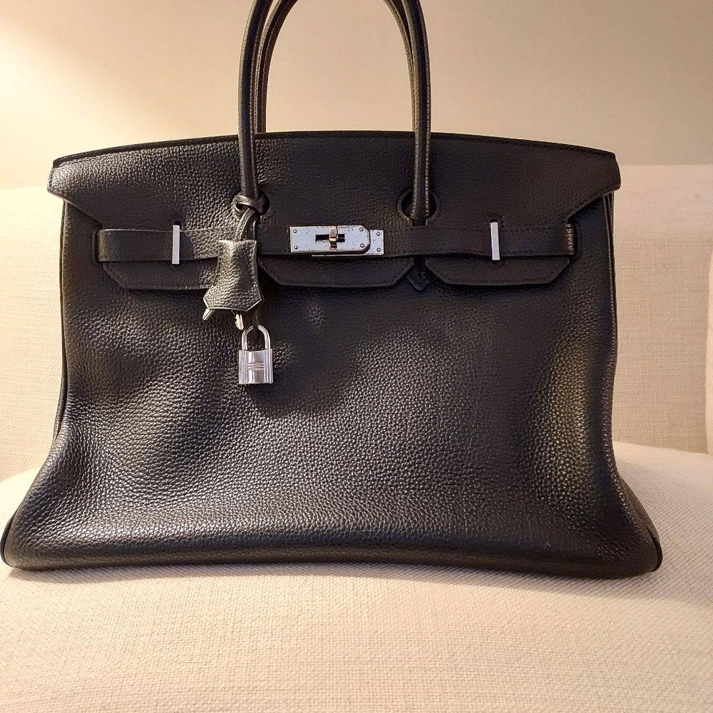 2006 Hermes Birkin Togo 35 Black Leather Purse